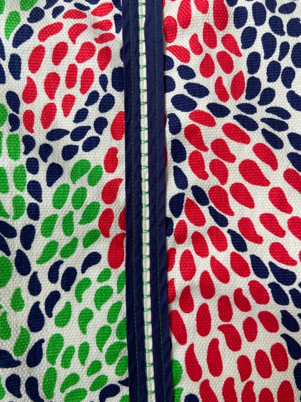 Lilly Pulitzer Multicolor Leaf-Print Mini Skirt - Navy, Coral, Lime Size 6 - Picture 4 of 10